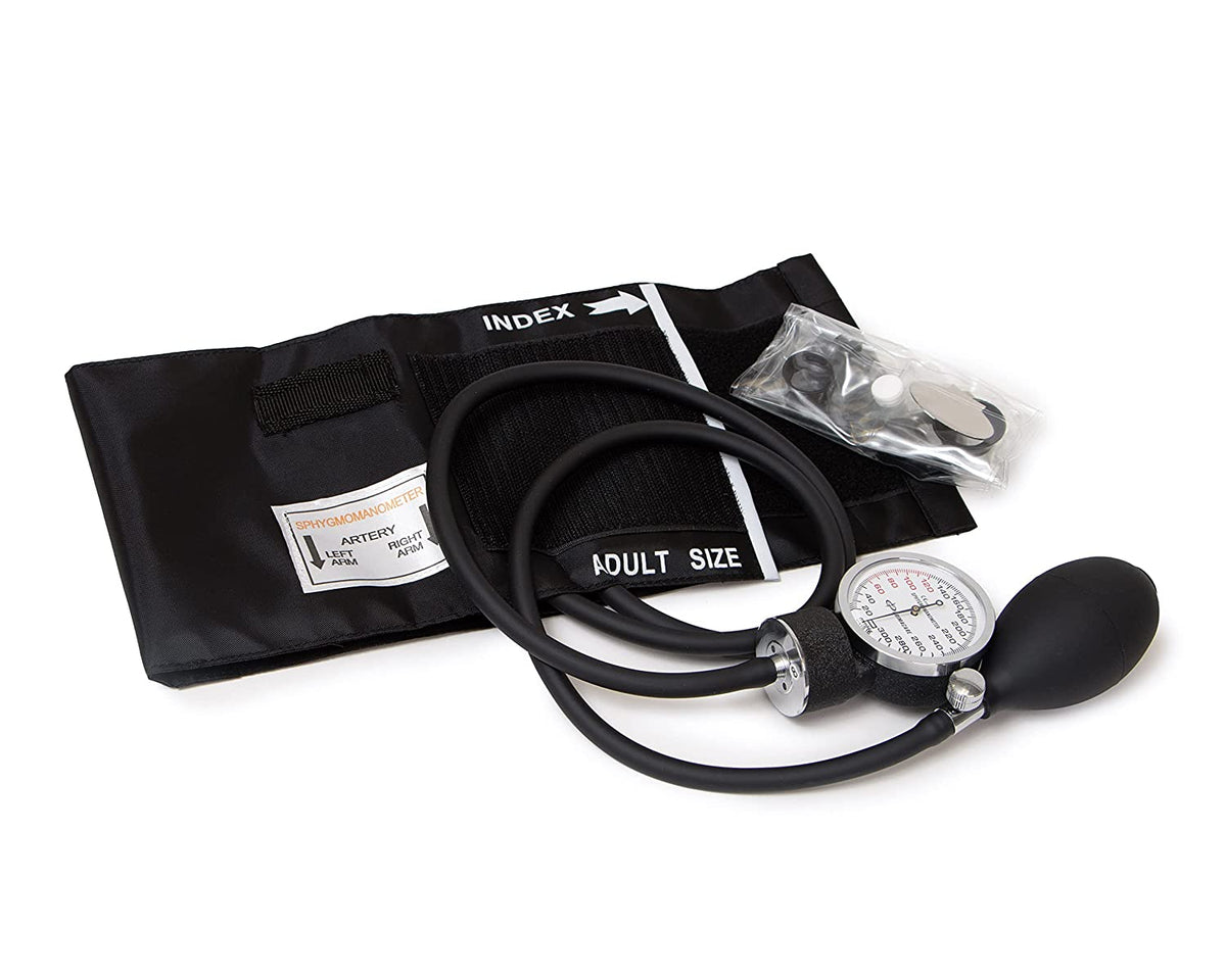 Manual Blood Pressure Kit with Cuff and Carrying Case Pre Hospital Flashcards, Guides