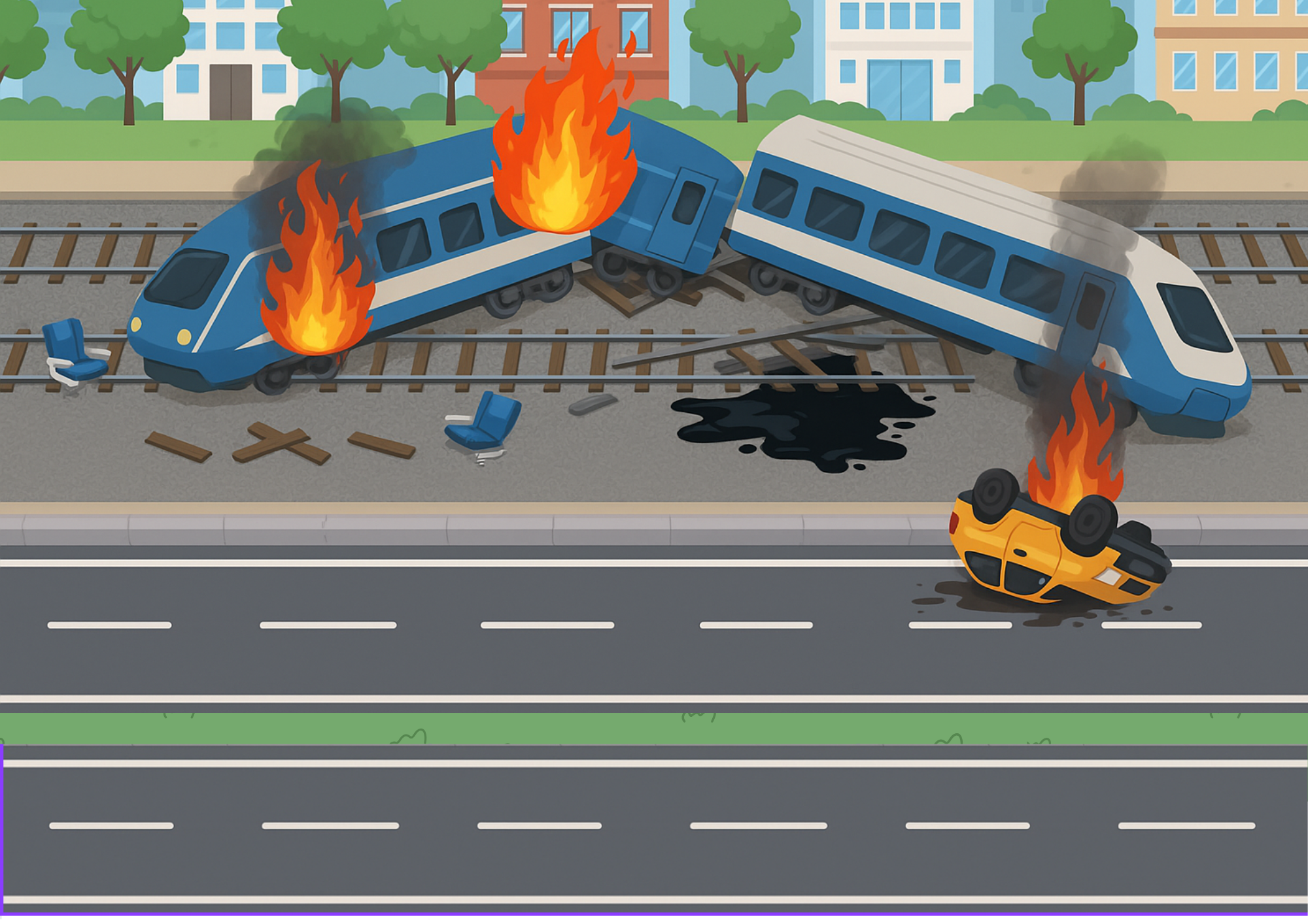 Add-On Pack: Urban Train Derailment – Stonemill Curve